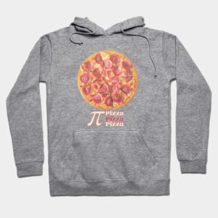 Pizza Pi Pepperoni with Pi and Pizza Pizza Pizza Hoodie